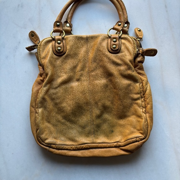 Linea Pelle Dylan Bag  Tan/Yellow - Picture 6 of 13